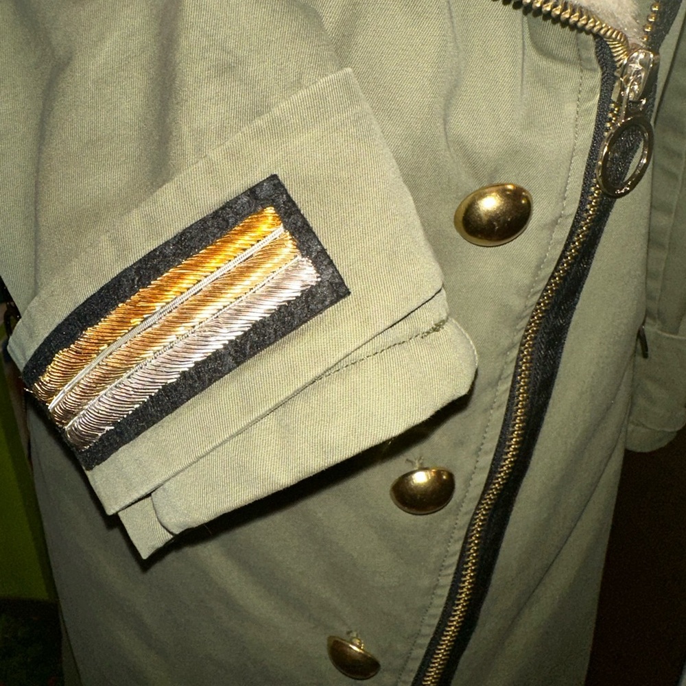 PINKO Faux Fur Military Parka - Picture 9 of 15